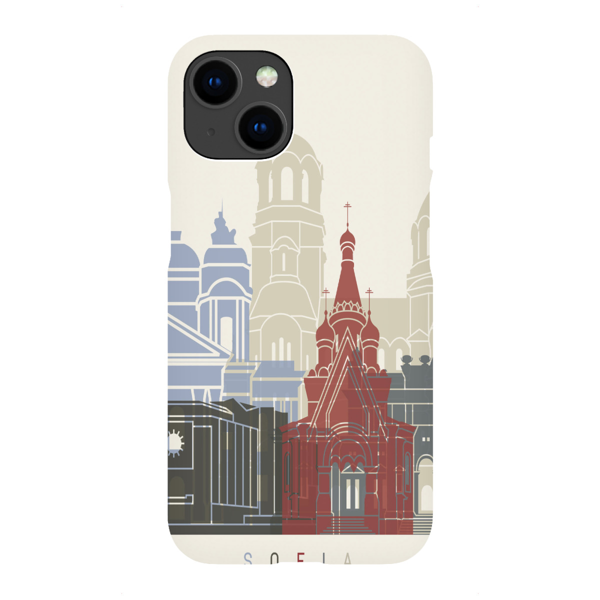 "Sofia skyline"für iPhone - Premium-Case Handyhülle artboxONE