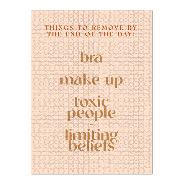 Puzzle Ravensburger "Things to Remove" artboxONE - Typografie,Liebe,Lustig