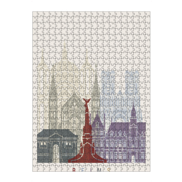 Puzzle Ravensburger "Reims skyline" artboxONE - Städte,Architektur