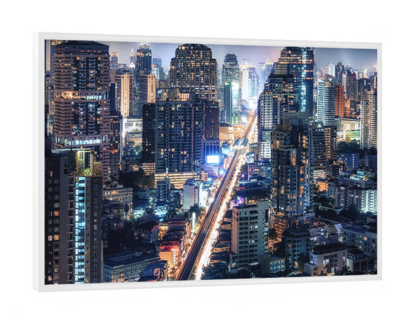 Poster mit weißem Rahmen "Sukhumvit" artboxONE - Städte,Reise,Architektur,Reise / Asien,Reise / Länder