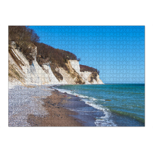 Puzzle Ravensburger "Kreidefelsen im Frühling" artboxONE - Natur,Reise,Reise / Strand und Meer
