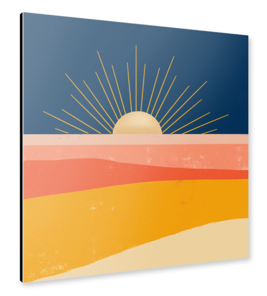 Alu-Dibond "HERE COMES THE SUN, LITTLE D" 30x30 cm artboxONE