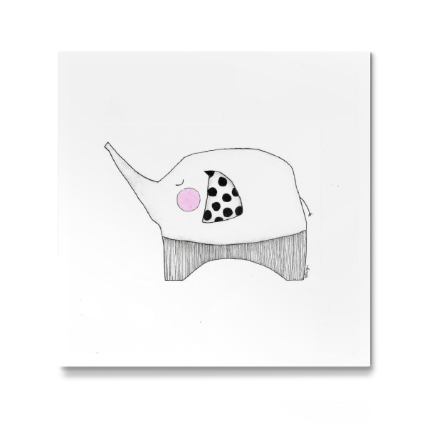 Galerie-Print "Bianca Peters - Kleiner Elefant" 30x30 cm artboxONE