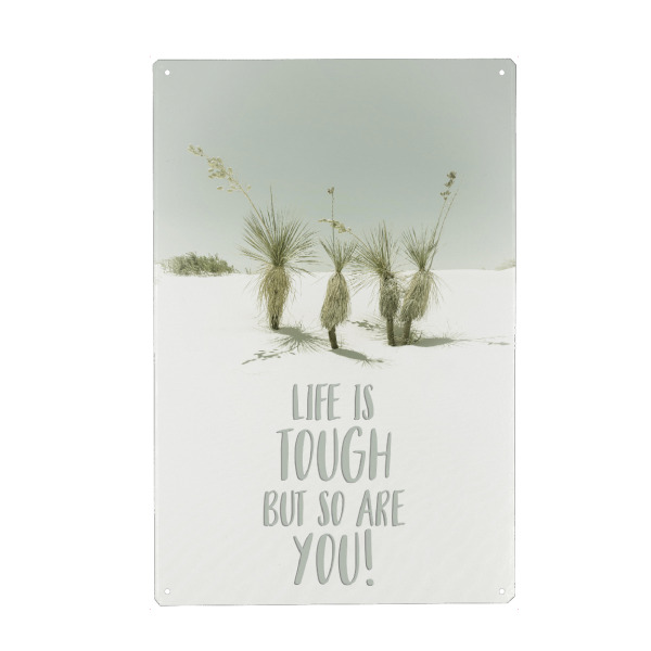 Holzbild "Stark sein im Leben" artboxONE - Typografie,Natur