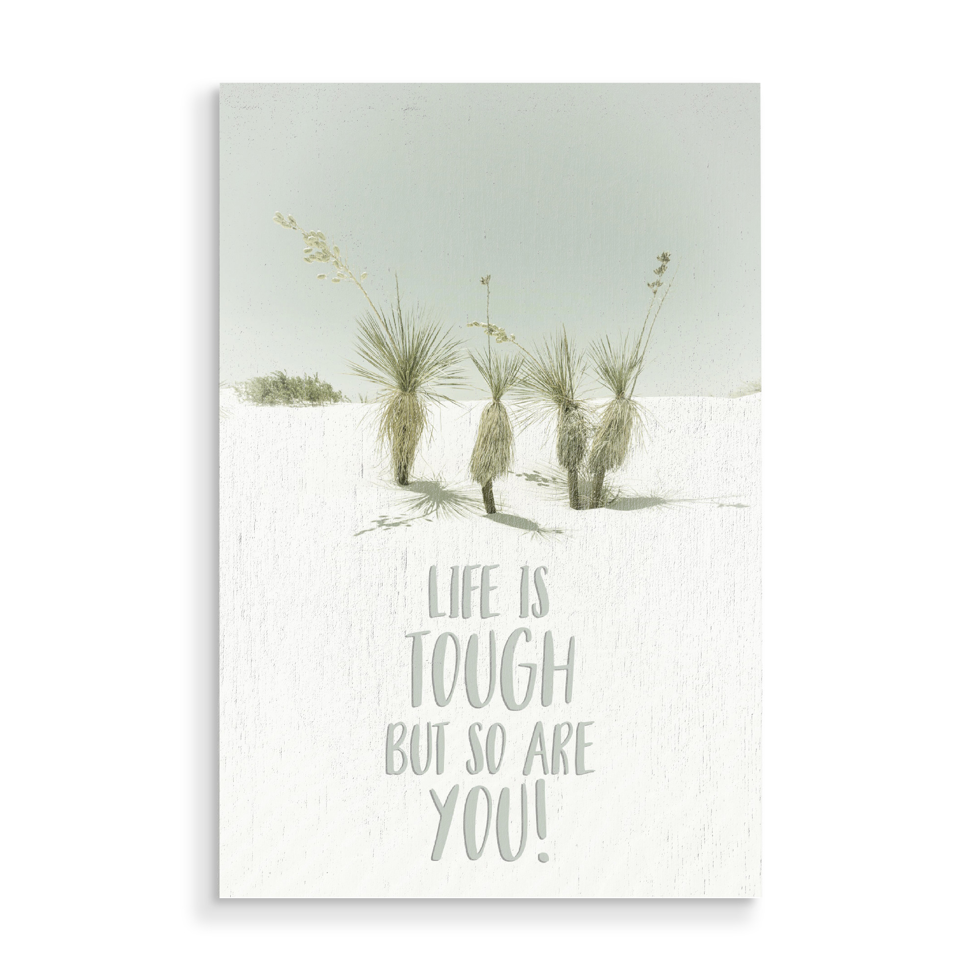 Holzbild "Stark sein im Leben" artboxONE - Typografie,Natur