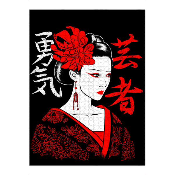 Puzzle Ravensburger "Japanese Geisha Kanji" artboxONE - Comic,Städte / Tokio