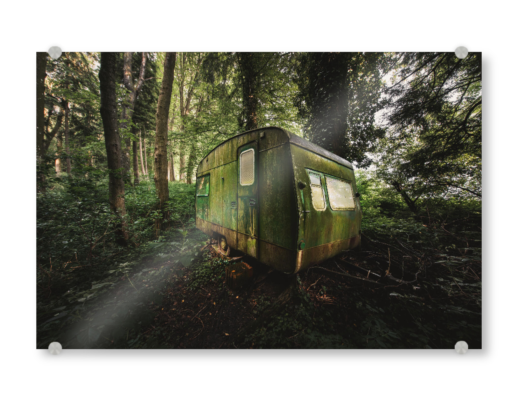 Acrylglasbild "Happy Greetings from Holidays" artboxONE - Natur,Reise,Automobile