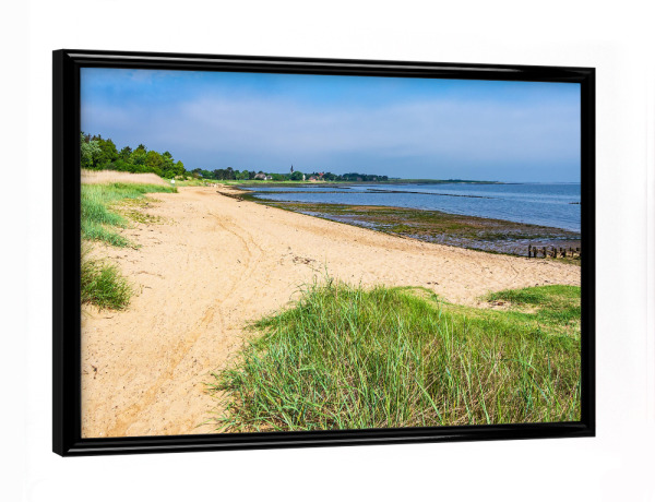 Poster mit schwarzem Rahmen "Strand am Wattenmeer" artboxONE - Natur,Reise,Reise / Strand und Meer