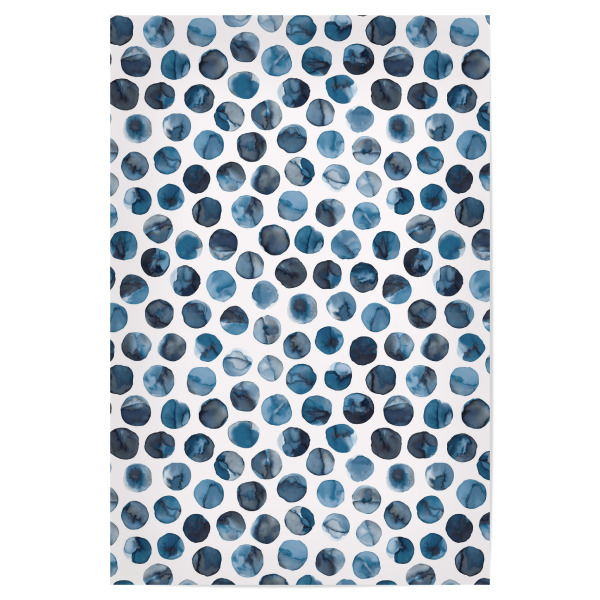 Poster "Ink Marbles Dots Blue" artboxONE - Abstrakt,Geometrie,Marmor