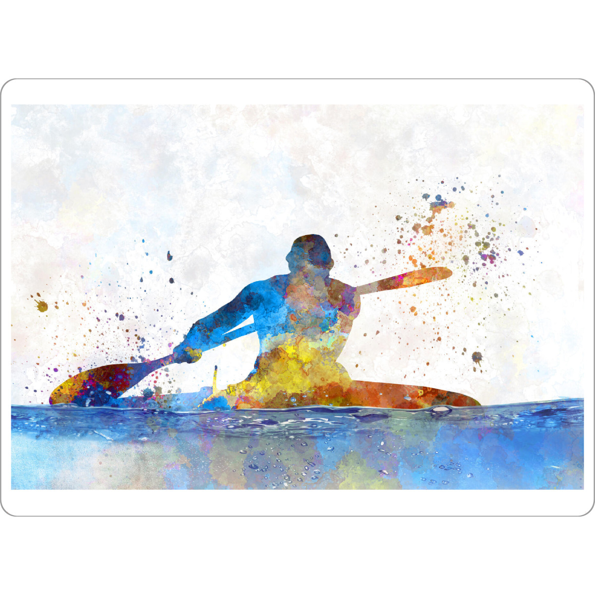 Tischset "Young kayaker paddling-c" artboxONE - Sport