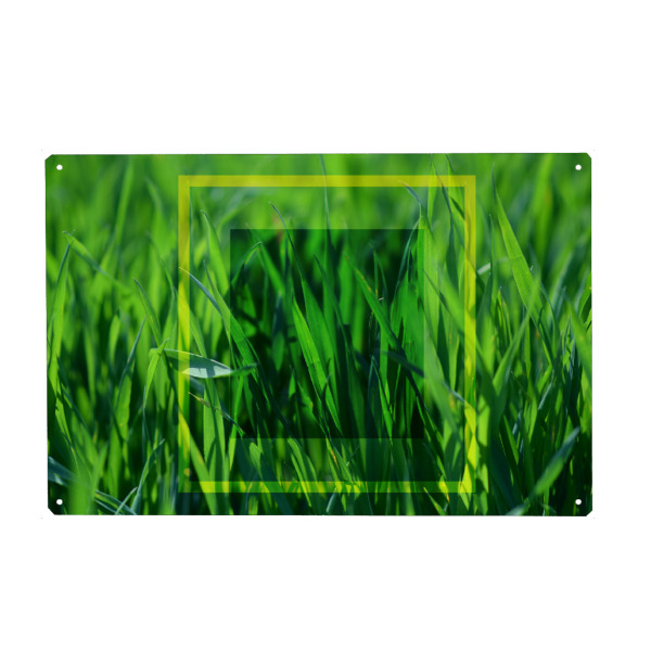 Metall Poster "Abstrakte Gräser" artboxONE - Natur,Abstrakt,Geometrie