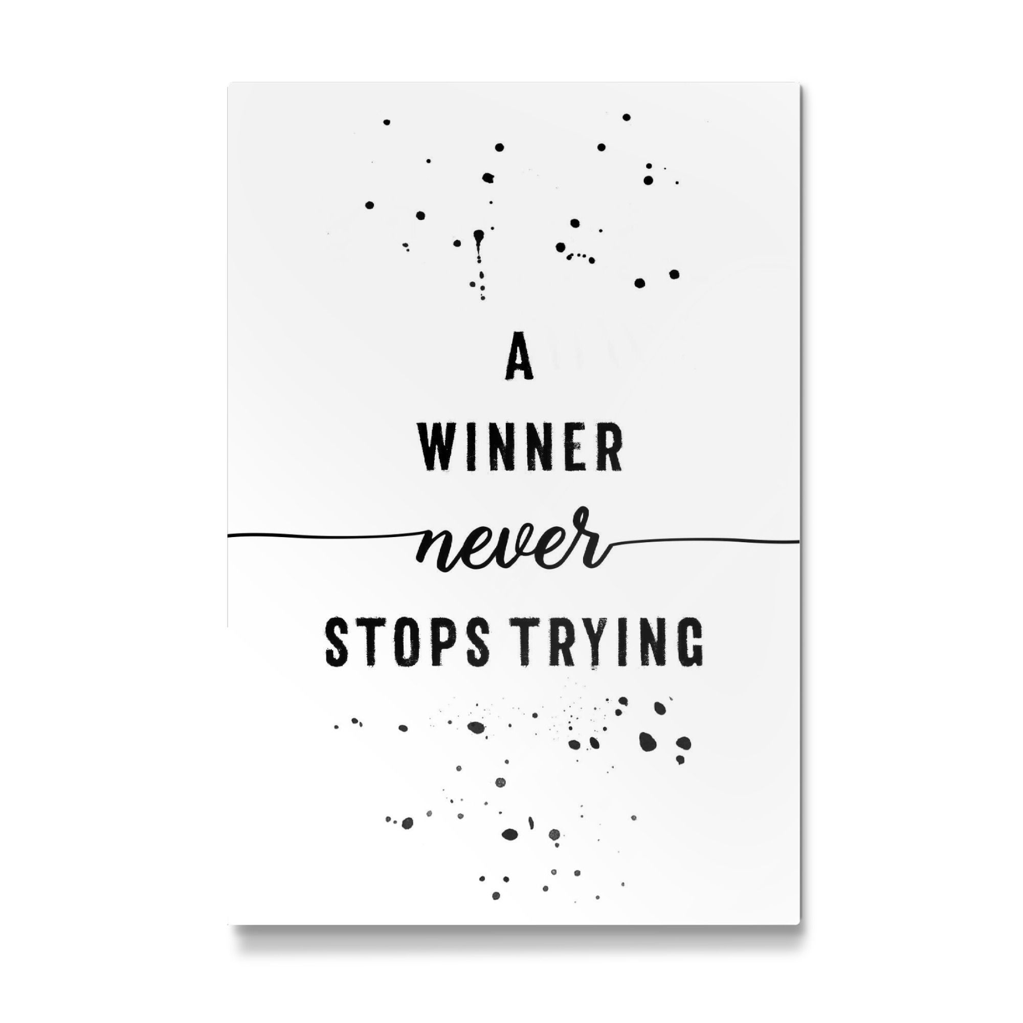Galerie-Print "A winner never stops trying" 30x20 cm artboxONE