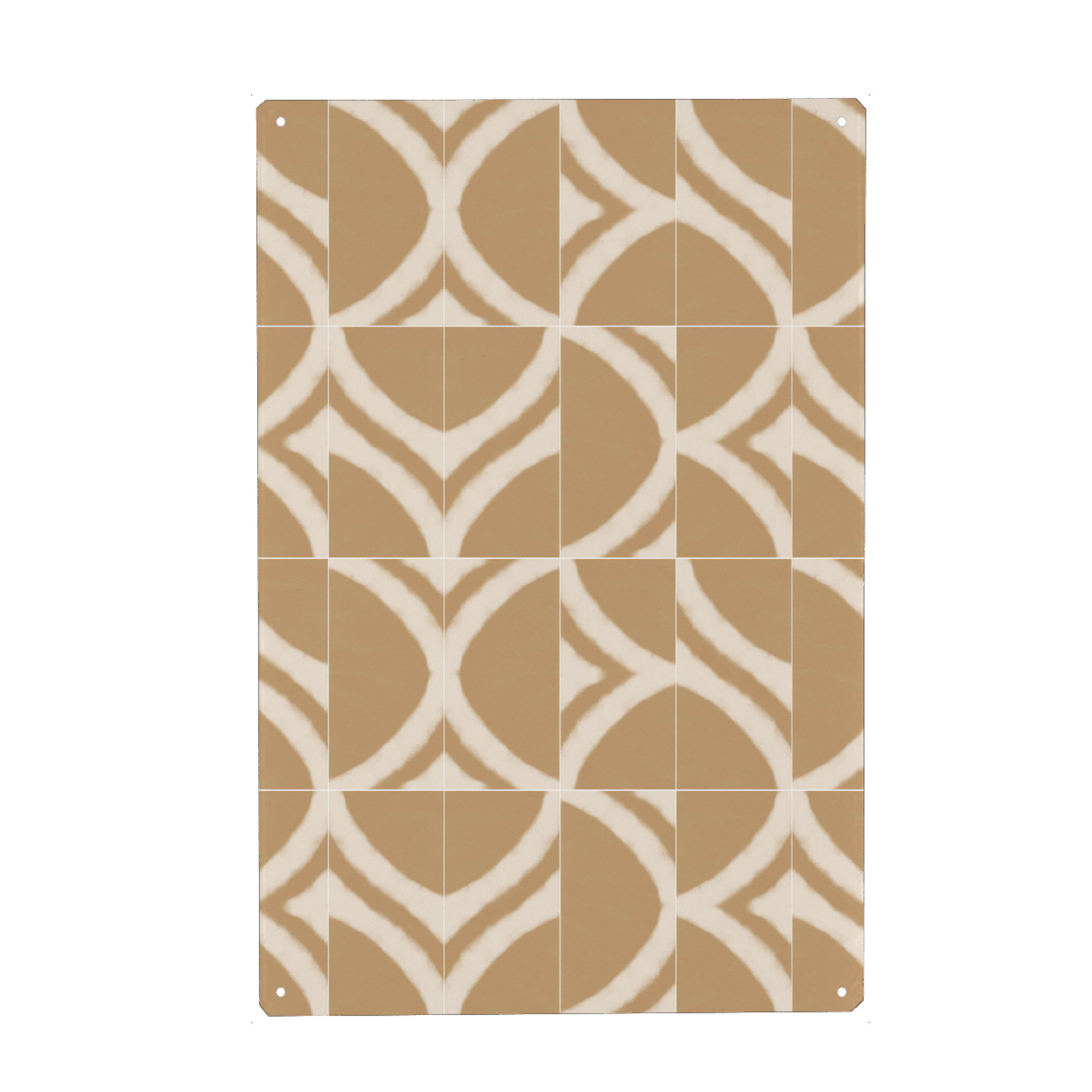 Holzbild "Rustic Sahara Messy Tiles" artboxONE - Abstrakt,Geometrie