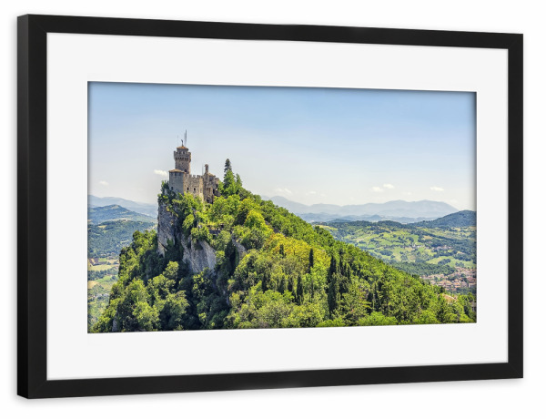 Poster mit Rahmen schwarz "San Marino" artboxONE - Städte,Natur,Reise,Architektur,Reise / Länder