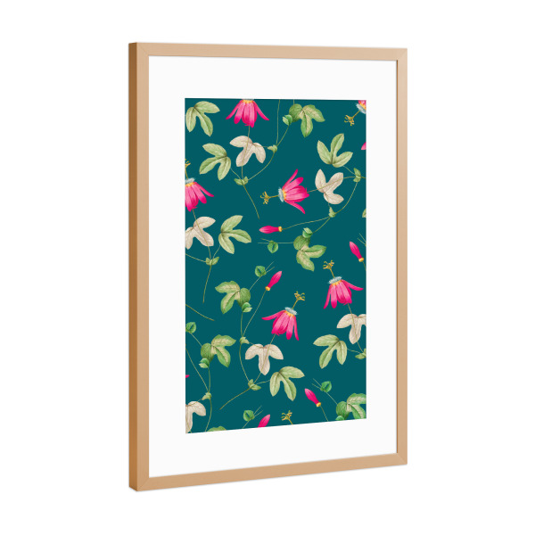 Poster mit Rahmen Kupfer "Art of Nature" artboxONE - Floral