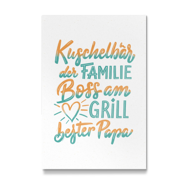 Galerie-Print "Kuschelbär. Bester Papa" 30x20 cm artboxONE