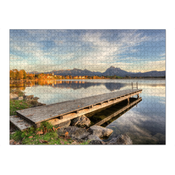 Puzzle Ravensburger "Steg am Hopfensee" artboxONE - Natur,Reise