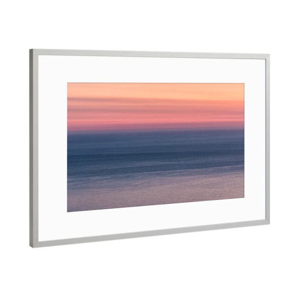 Poster mit Rahmen Silber "Pastellhorizont" artboxONE - Natur,Reise / Strand und Meer