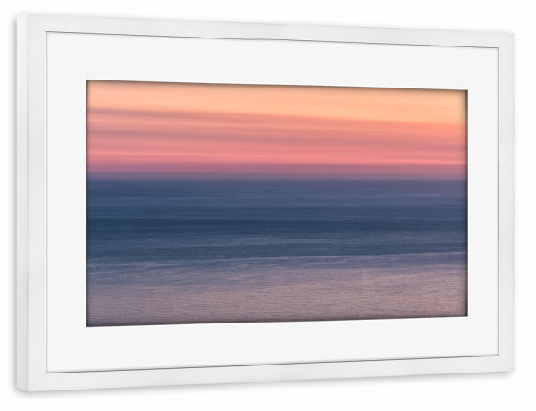 Poster mit Rahmen weiß "Pastellhorizont" artboxONE - Natur,Reise / Strand und Meer