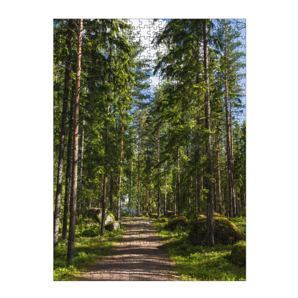 Puzzle Ravensburger "Sonniger Waldweg in Finnland" artboxONE - Natur,Reise,Reise / Länder