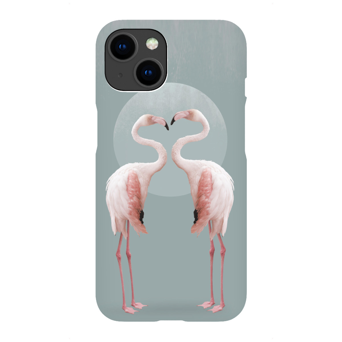 "Flamingo Paar"für iPhone - Premium-Case Handyhülle artboxONE