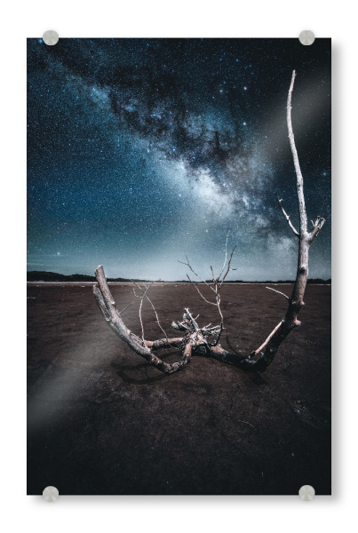 Acrylglasbild "Desert Nights" artboxONE - Natur,Galaxy
