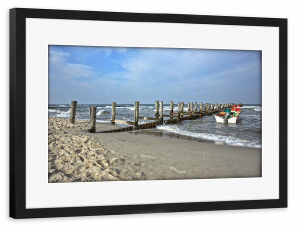Poster mit Rahmen schwarz "Urlaubimpressionen" artboxONE - Natur,Reise,Reise / Strand und Meer,Reise / Länder