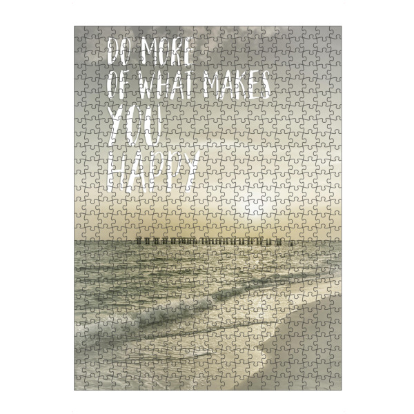 Puzzle Ravensburger "Zufriedenheit" artboxONE - Typografie,Reise / Strand und Meer