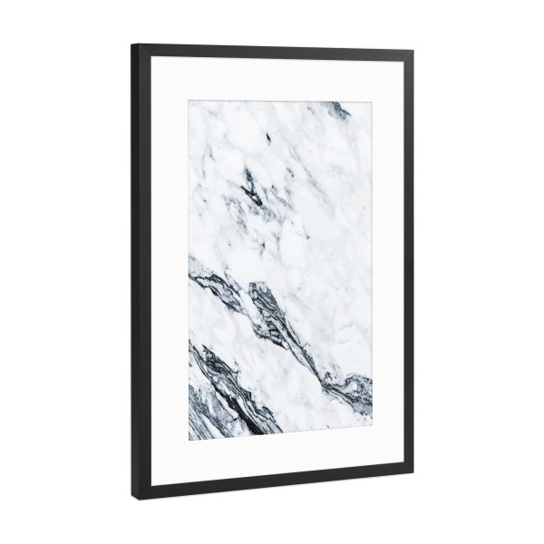 Poster mit Rahmen Schwarz (Metallic) "Affluence" artboxONE - Abstrakt,Marmor