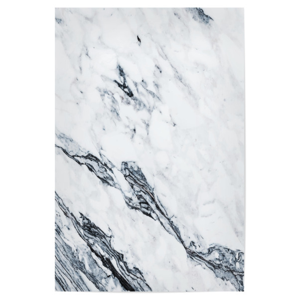 Poster 30x20 cm "Affluence" artboxONE - Abstrakt,Marmor - Graphic,Pattern,Black and white,Exotic,Tropical,Nature,White marble,Marble,Marmor
