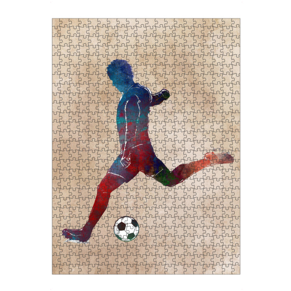 artboxONE Puzzle "Football art" artboxONE - Sport,Sport / Fußball - Football,Football player,Soccer,Ball,Goal,Match,Player,Sport,Active,Sports