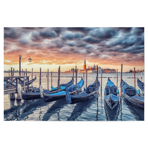 Poster 30x20 cm "Epic sunrise in Venice" artboxONE - Städte,Reise,Architektur,Städte / Venedig,Reise / Länder