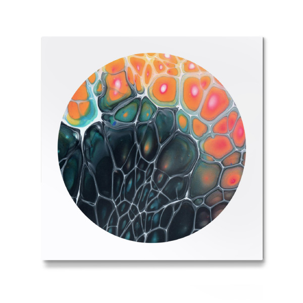 Galerie-Print "Dark and Red Cells" 30x30 cm artboxONE