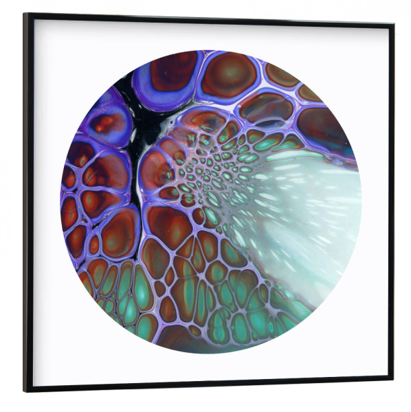 Poster mit schwarzem Rahmen 30x30 cm "Dark the Cells - Art" artboxONE - Abstrakt