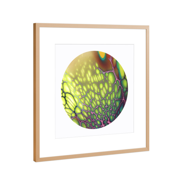 Poster mit Rahmen Kupfer "Bloom some Cells" artboxONE - Abstrakt