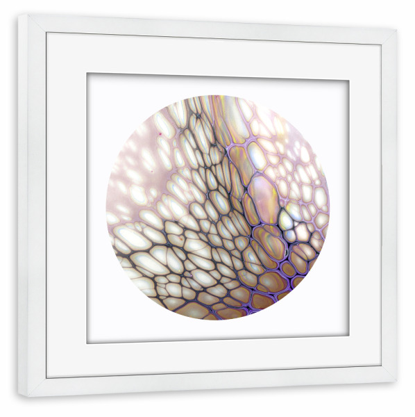 Poster mit Rahmen weiß "Light Cells - Art" artboxONE - Abstrakt