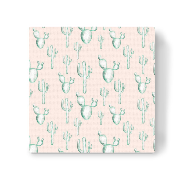 Leinwandbild "Cactus blush pattern" artboxONE - Natur,Floral