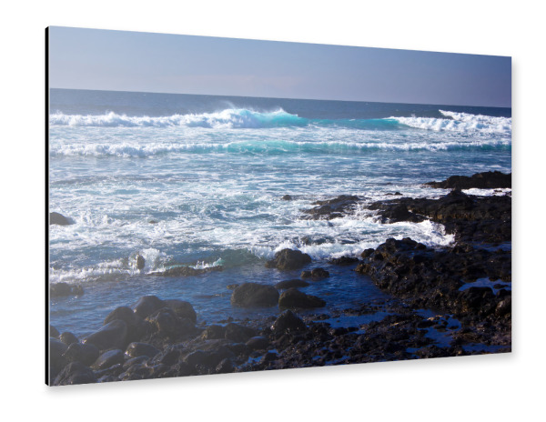 Alu-Dibond "Lavaküste auf Lanzarote" 30x20 cm artboxONE