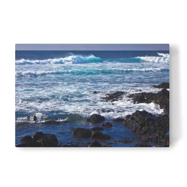 Leinwandbild "Lavaküste auf Lanzarote" artboxONE - Natur,Reise,Reise / Strand und Meer,Reise / Länder