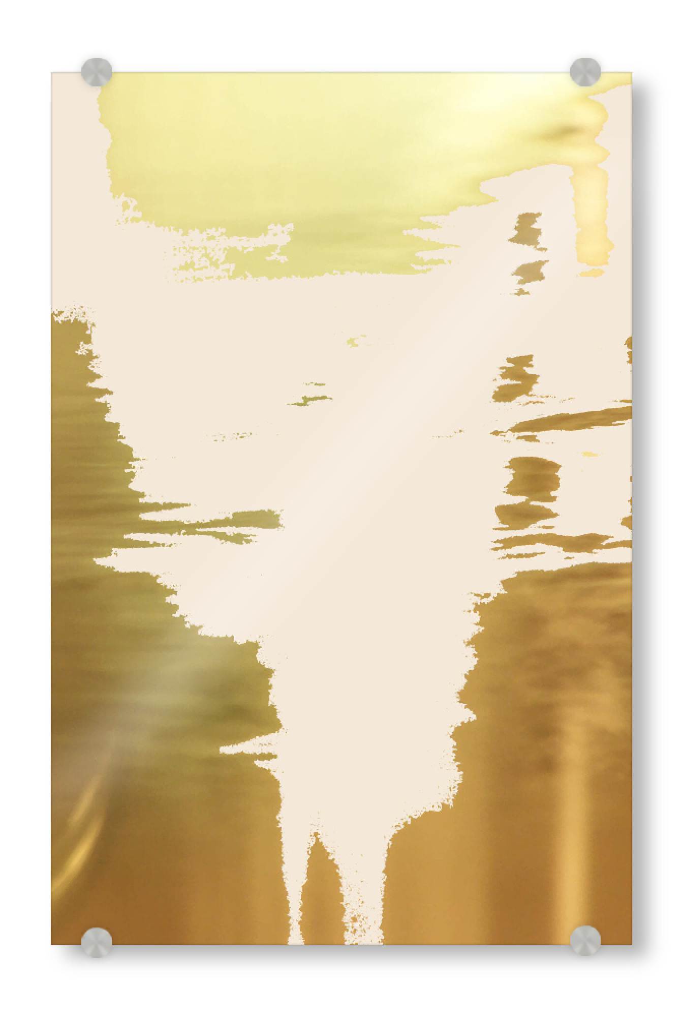 Acrylglasbild "Blush Gold" artboxONE - Abstrakt - Acrylic,Gold,Blush,Metallic,Exotic,Rose gold,Random,Abstract