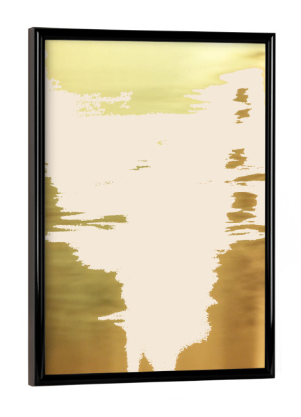 Poster mit schwarzem Rahmen "Blush Gold" artboxONE - Abstrakt - Acrylic,Gold,Blush,Metallic,Exotic,Rose gold,Random,Abstract