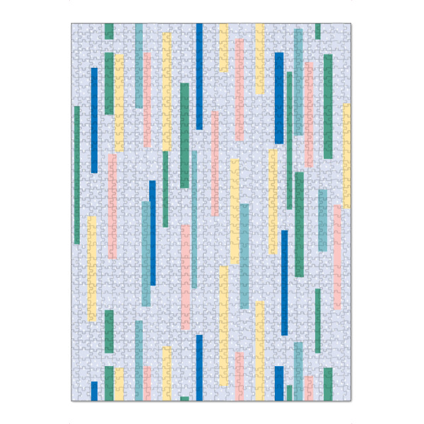 Puzzle Ravensburger "Color Stripes Party Pastel" artboxONE - Für Kinder,Geometrie,Lustig
