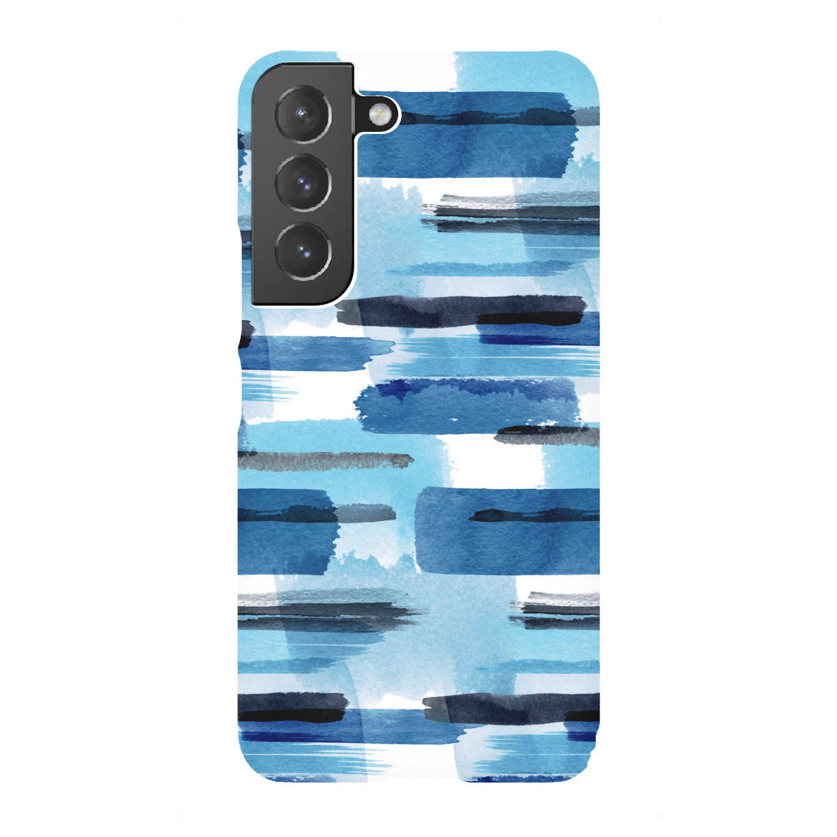 "Marine Stripes Blue Watercolor"für Samsung Galaxy - Premium-Case Handyhülle artboxONE