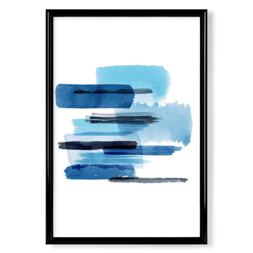 Marine Stripes Blue Watercolor Marine Stripes Blue Watercolor