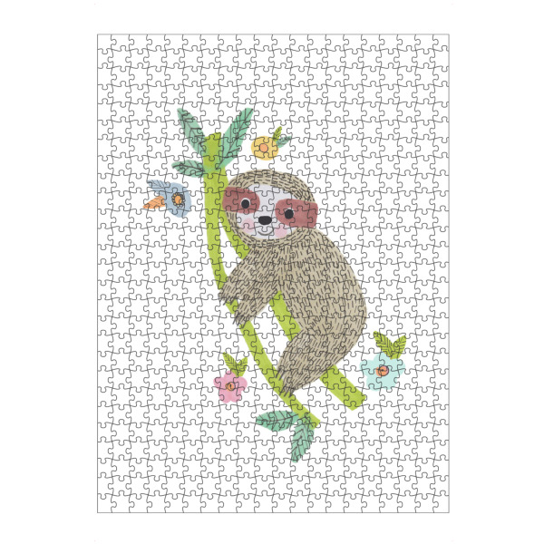 artboxONE Puzzle "Lisa Dolson - Faultier auf dem Ast" artboxONE - Natur,Für Kinder,Tiere,Comic