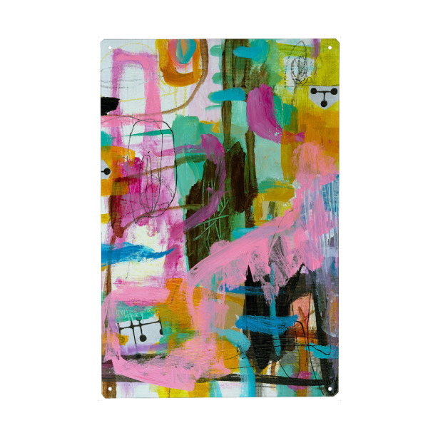 Metall Poster "Marisol Evora - So many ways" artboxONE - Abstrakt - Bunt,Farbe,Farbenfroh,Leben,Lebendig,Abstrakt,Colorful,Abstract - Blechschild