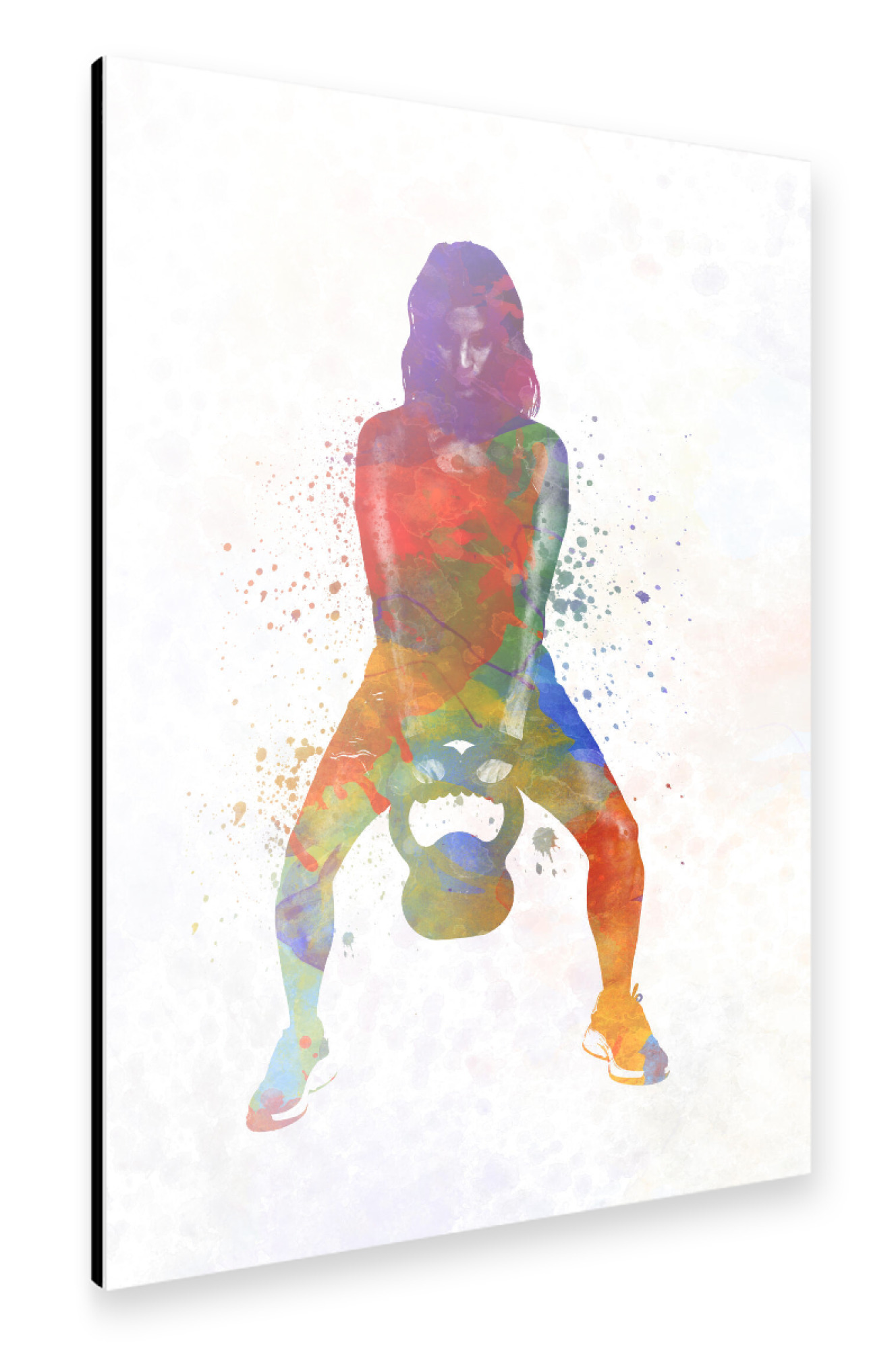 Alu-Dibond "Kettlebell lifter" 30x20 cm artboxONE