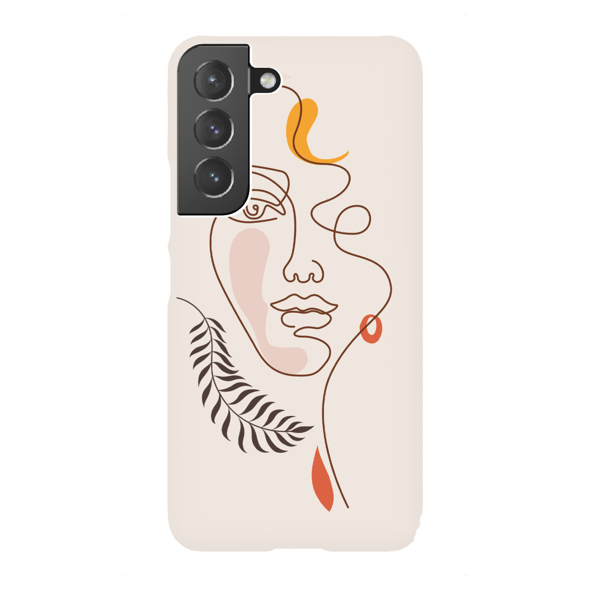 "Tunaboylu - Line Art Face floral"für Samsung Galaxy - Premium-Case Handyhülle artboxONE
