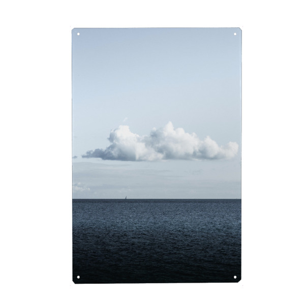 Holzbild "Minimalistisches Segelboot" artboxONE - Natur,Reise,Reise / Strand und Meer,Reise / Länder