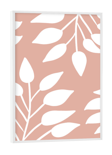 Poster mit weißem Rahmen "Tropical red" artboxONE - Natur,Floral,Abstrakt